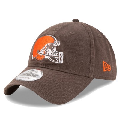 Men's Cleveland Browns New Era Brown Core Classic 9TWENTY Adjustable Hat 2786166